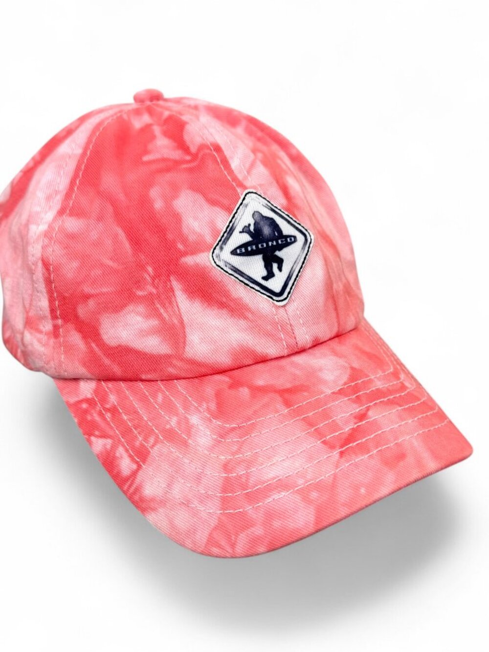 Ford Bronco Coral Pink Cloud Wash Hat Sasquatch Edition Criss Cross Ponytail